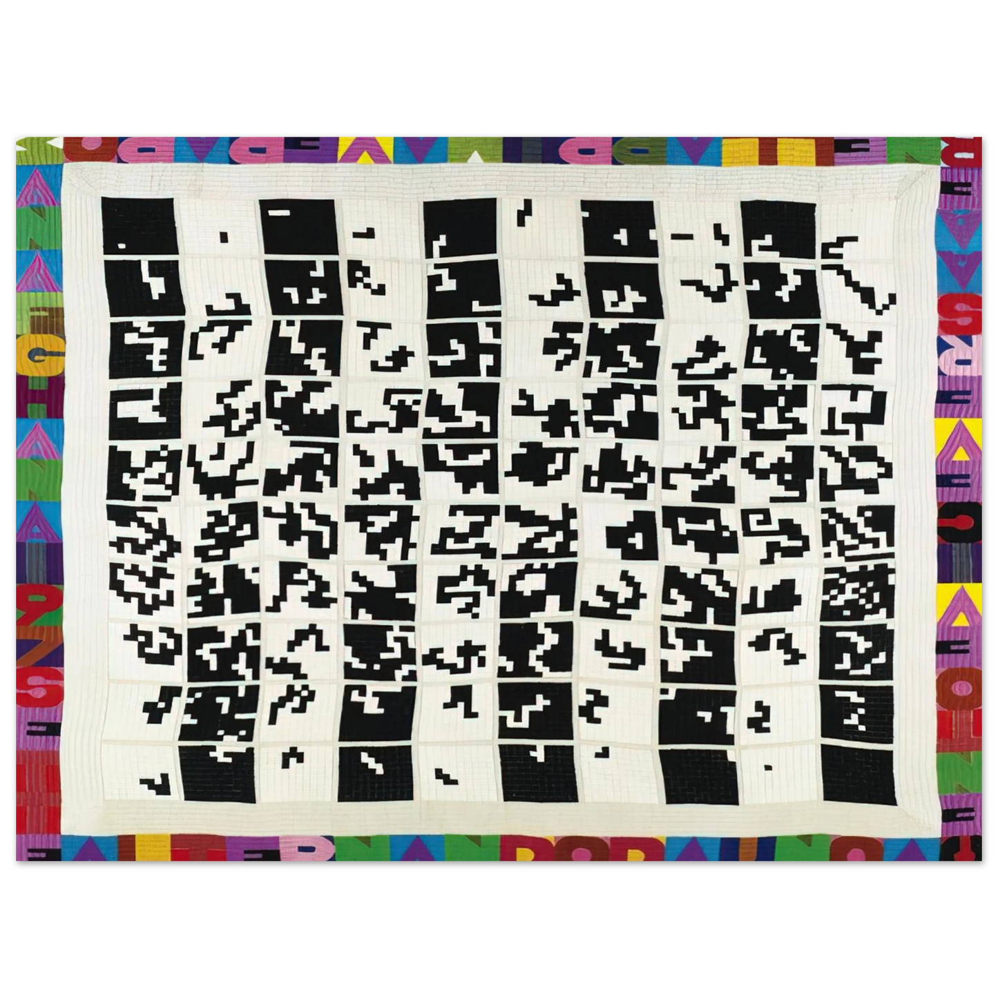 Alighiero Boetti - ALTERNANDO DA UNO A CENTO E VICEVERSA 1977 75x100 cm / 30x40inches Fine Art Poster