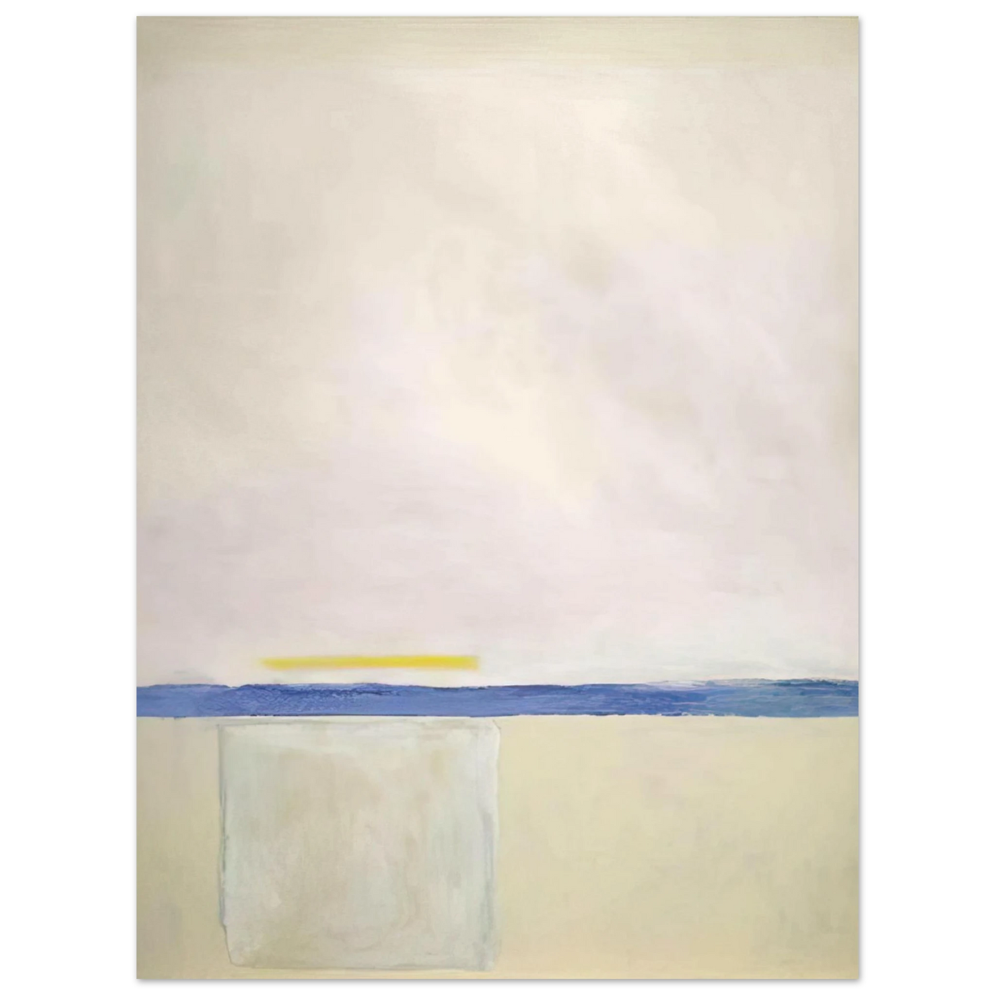 Theodoros Stamos - Low White Sun Box - 1965 75x100 cm / 30x40inches Fine Art Poster