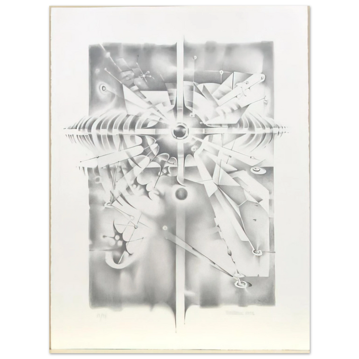 Lee Bontecou - UNTITLED FROM THE ATELIER PROJECT 1986 75x100 cm / 30x40inches Fine Art Poster