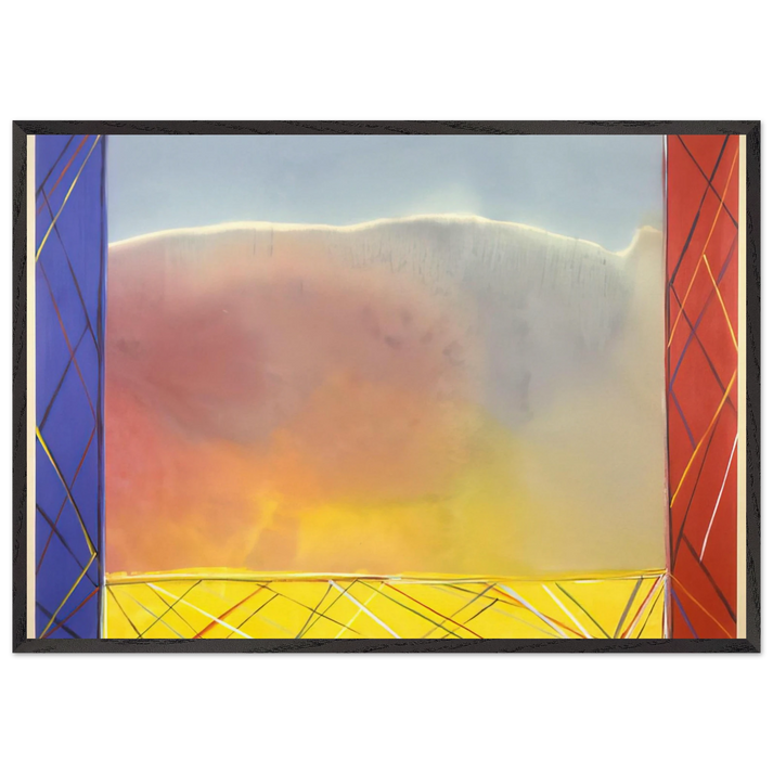 Winds Of Samoa - 1988 - Ronnie Landfield 70x100 cm / 28x40 inches Framed Art Print – Black Wooden Frame