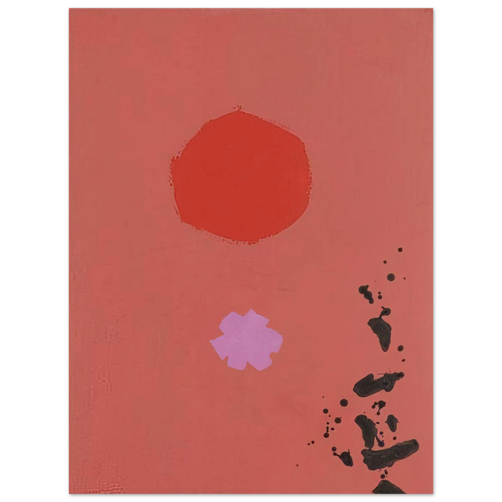 Adolph Gottlieb - Orange and Lavender No. 72 - 1970 75x100 cm / 30x40inches Fine Art Poster