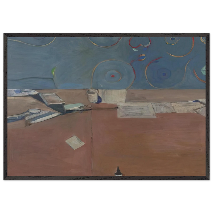 Large Still Life - Richard Diebenkorn 70x100 cm / 28x40 inches Framed Art Print – Black Wooden Frame