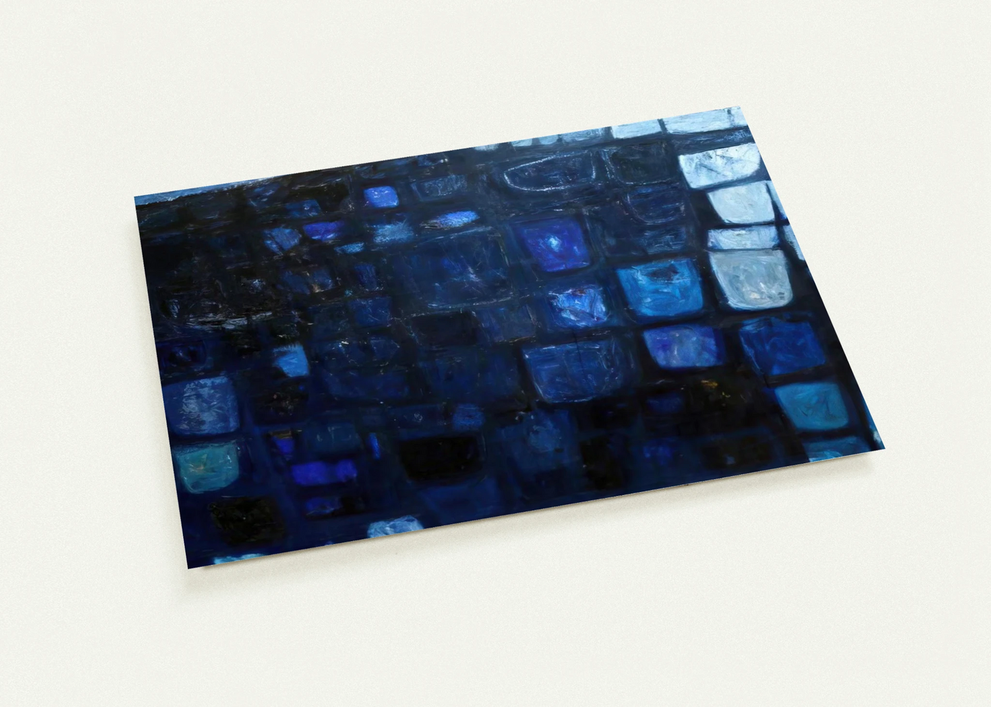 Blue Abstract - 1959 By William Scott Pack of 10 Post Cards | William Scott Post Cards | A6 (10.5 x 14.8 cm) - 4.1 x 5.8 inches