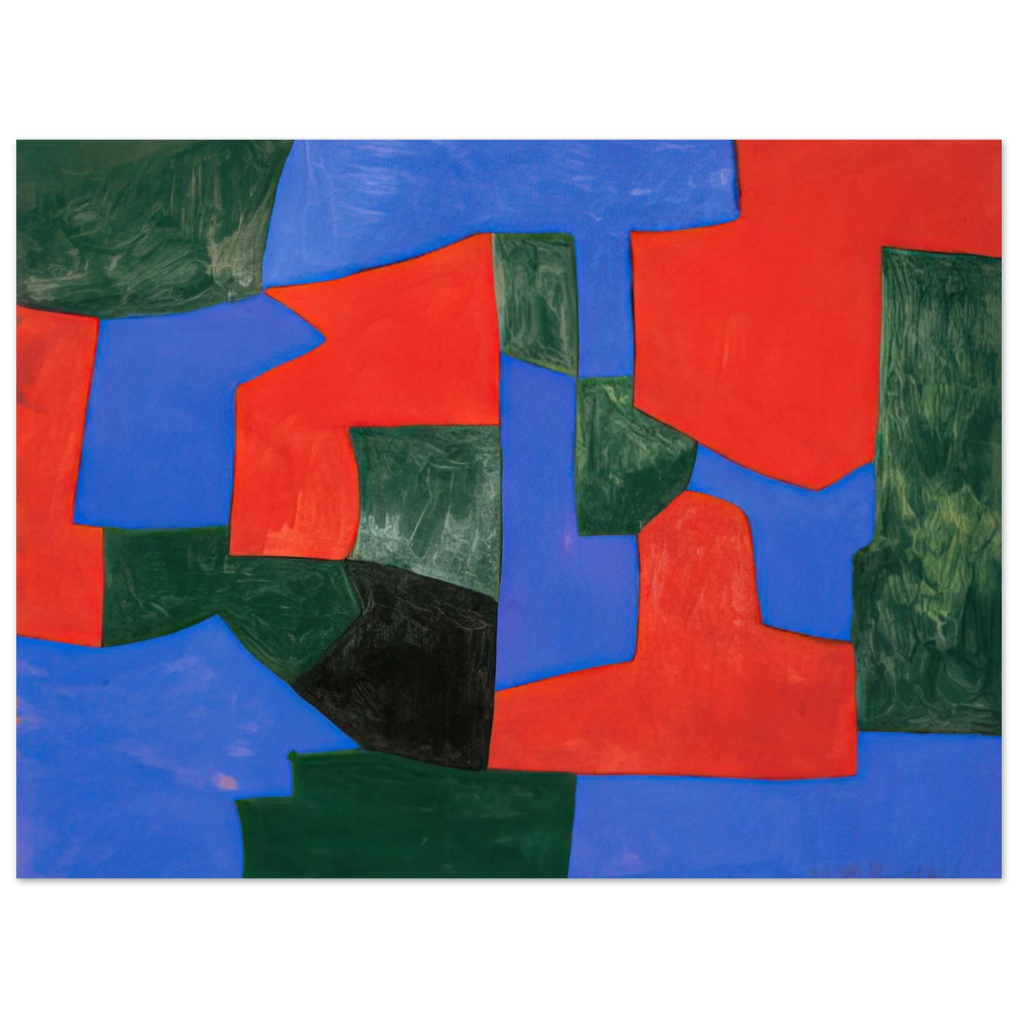Serge Poliakoff - Composition abstraite - 1959 75x100 cm / 30x40inches Fine Art Poster