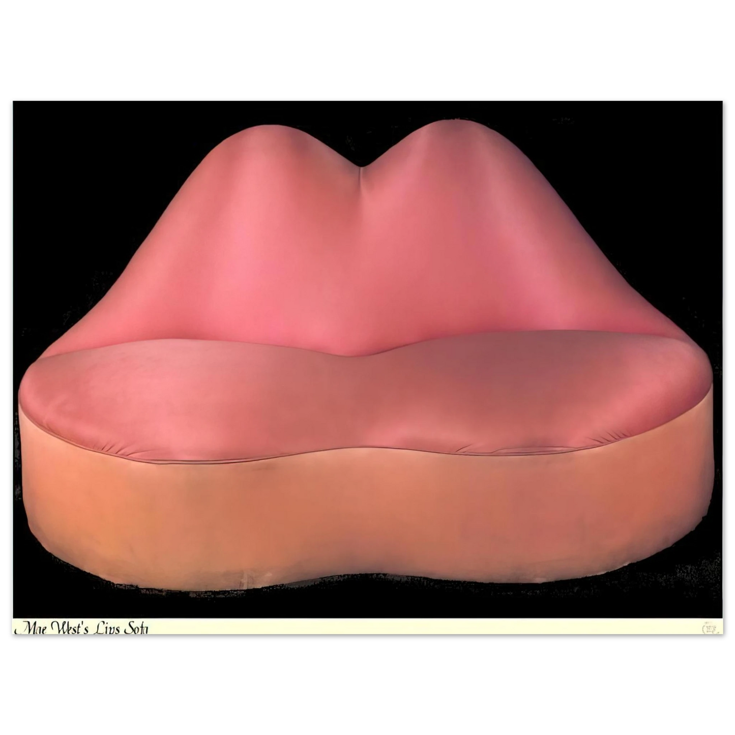 Salvador Dali - MAE WEST LIPS SOFA 1937 75x100 cm / 30x40inches Fine Art Poster