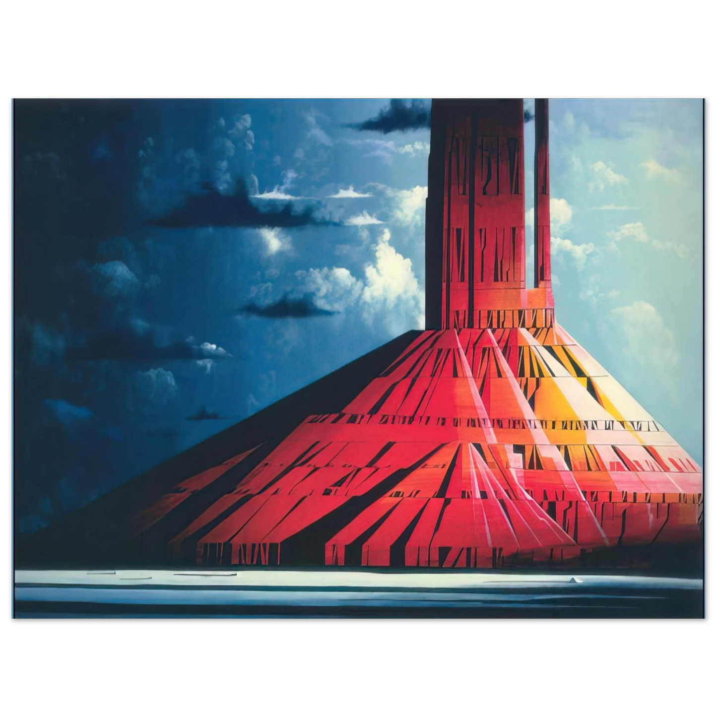 Eyvind Earle - Indian Lands 75x100 cm / 30x40inches Fine Art Poster