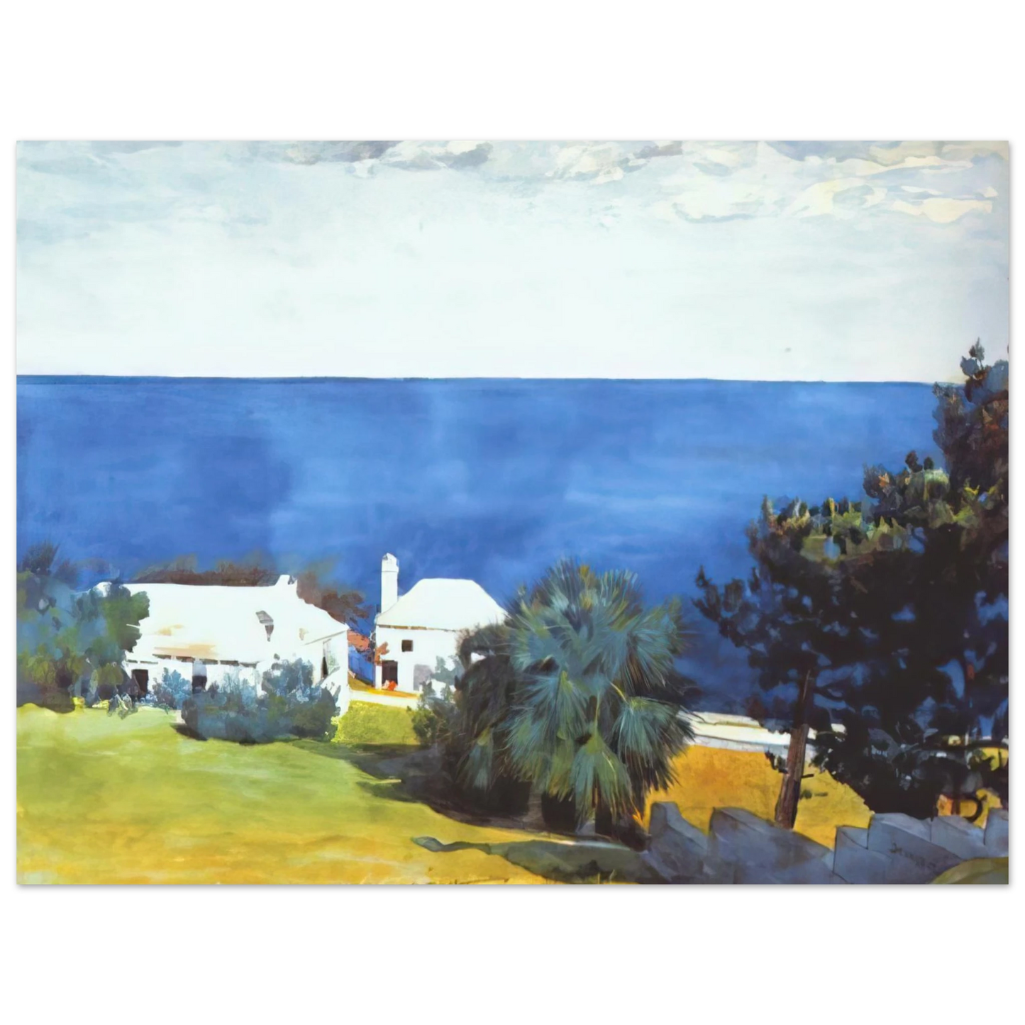 Winslow Homer - SHORE AT BERMUDA 75x100 cm / 30x40inches Fine Art Poster