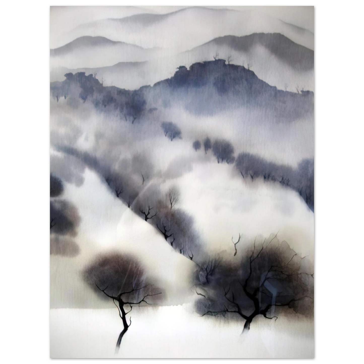 Eyvind Earle - California landscape 75x100 cm / 30x40inches Fine Art Poster