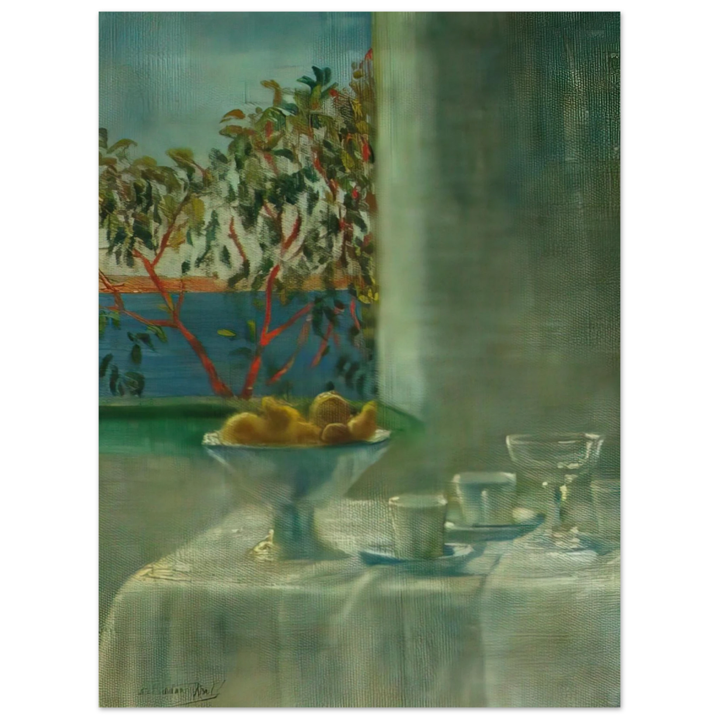 Salvador Dali - STILL LIFE BY A WINDOW 75x100 cm / 30x40inches Fine Art Poster