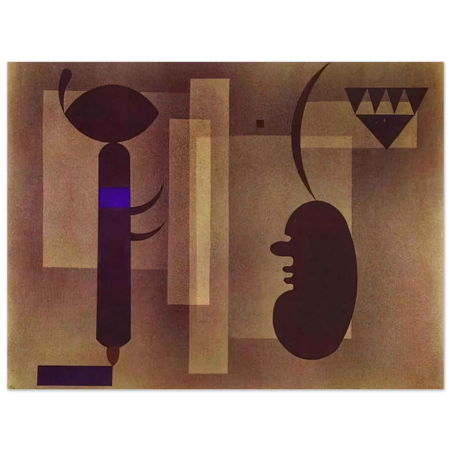 Wassily Kandinsky - GLOOMY SITUATION 1933 75x100 cm / 30x40inches Fine Art Poster