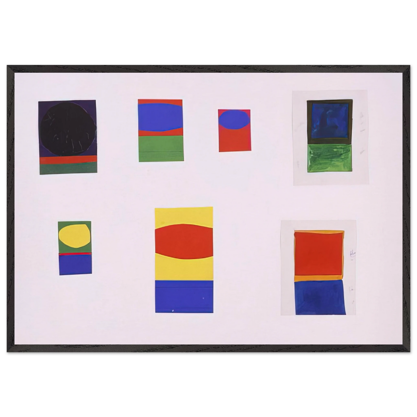 Tablet 153 - Ellsworth Kelly 70x100 cm / 28x40 inches Framed Art Print – Black Wooden Frame