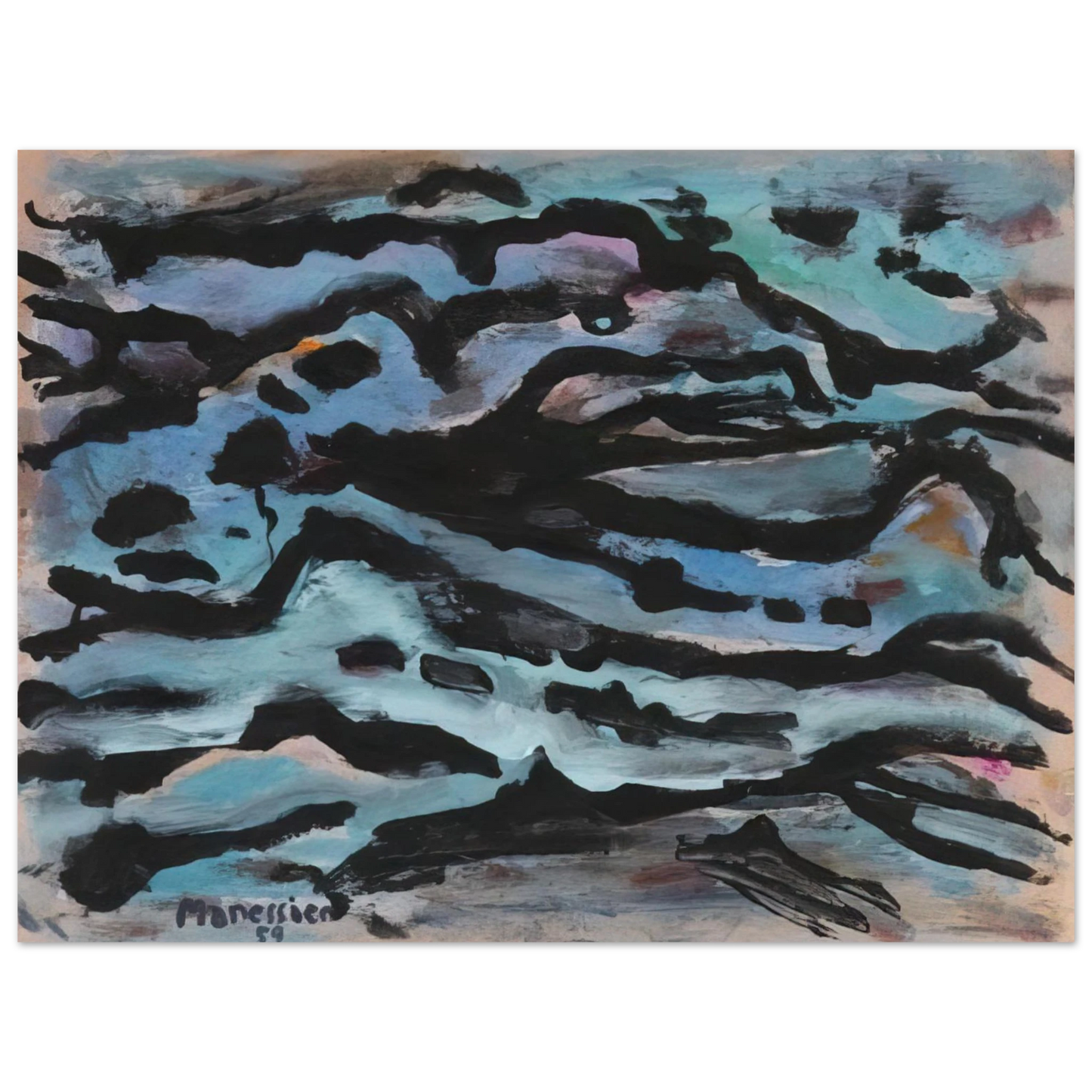 Alfred Manessier - Composition - 1959 75x100 cm / 30x40inches Fine Art Poster
