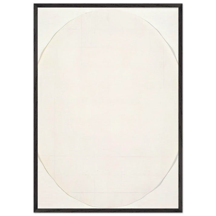 Koh-I-Noor 7H 1 - Minimalism - Robert Ryman 70x100 cm / 28x40 inches Framed Art Print – Black Wooden Frame
