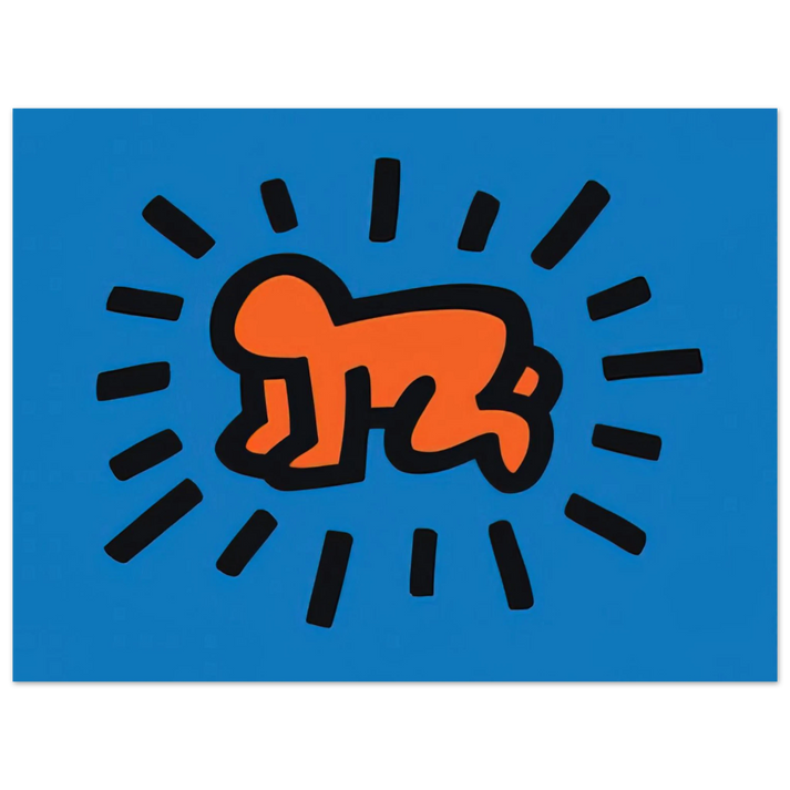 Keith Haring - RADIANT BABY FROM ICONS SERIES 1990 75x100 cm / 30x40inches Fine Art Poster | Keith Haring Art For Sale