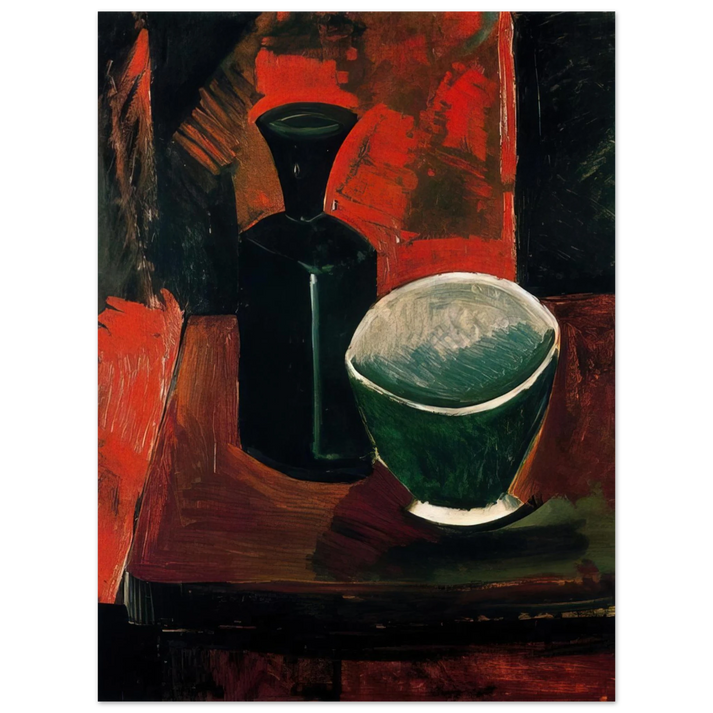 Pablo Picasso - Green Pan and Black Bottle - 1908 75x100 cm / 30x40inches Fine Art Poster