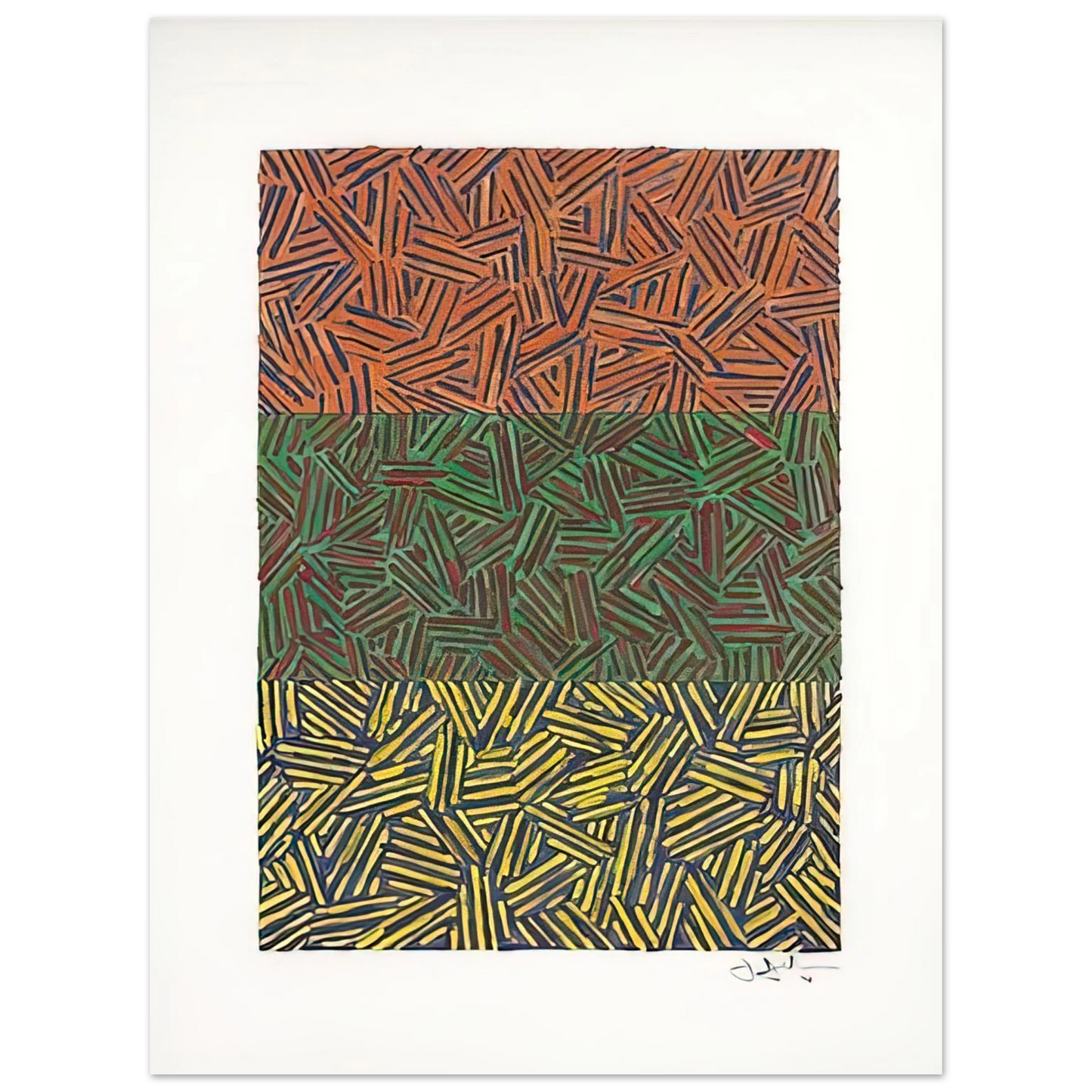 Jasper Johns - UNTITLED 1978 75x100 cm / 30x40inches Fine Art Poster
