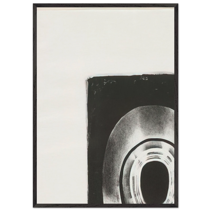 SEVENTH STONE 1968 - Lee Bontecou 70x100 cm / 28x40 inches Framed Art Print – Black Wooden Frame