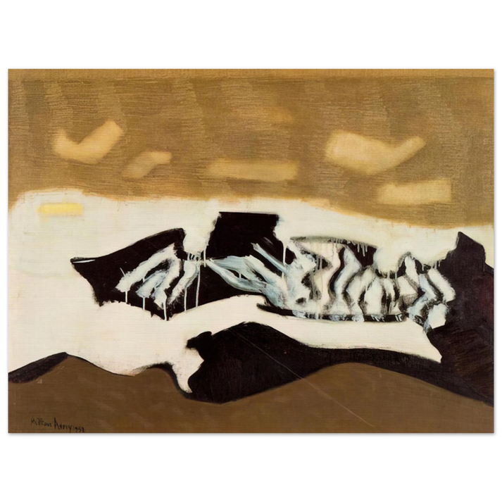Milton Avery - Breaking Sea - 1952 75x100 cm / 30x40inches Fine Art Poster