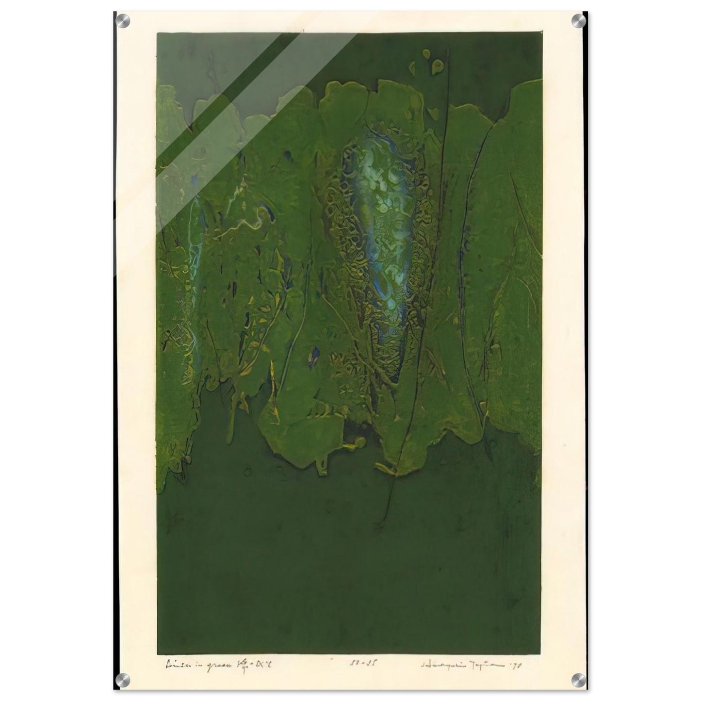 Winter in Green - 1970 - Hiroyuki Tajima Acrylic Print - 70x100 cm / 28x40″ inches | Hiroyuki Tajima Wall Art | Hiroyuki Tajima Prints