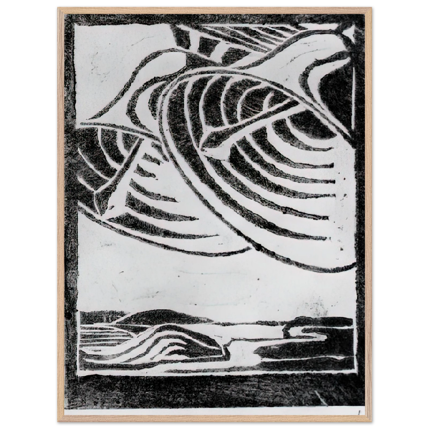 MC Escher - ESCHER (3) Wall Art - 60x80 cm / 24x32 inches - Premium Wooden Framed Poster With Fine Art Paper - Wood frame
