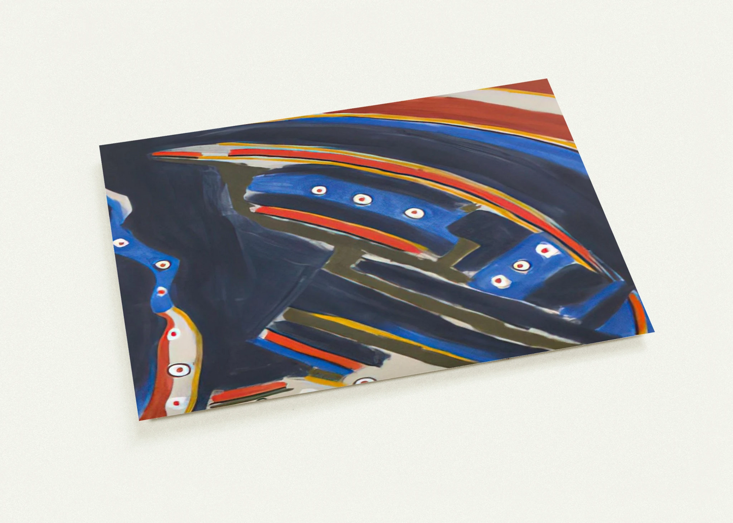 Gold Stopple Moonshot - 1972 By Betty Parsons Pack of 10 Post Cards | Betty Parsons Post Cards | A6 (10.5 x 14.8 cm) - 4.1 x 5.8 inches