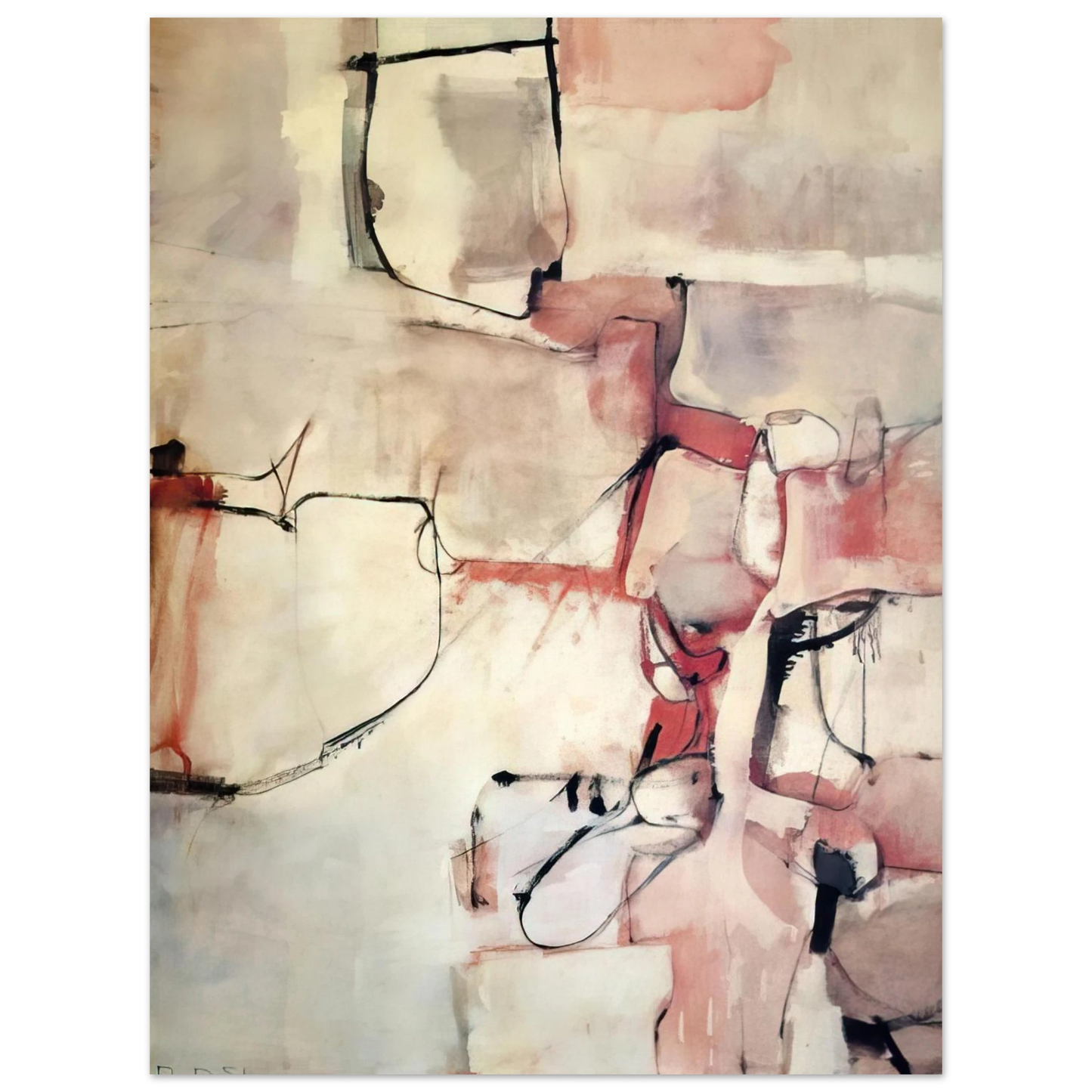 Richard Diebenkorn - Albuquerque #3 75x100 cm / 30x40inches Fine Art Poster