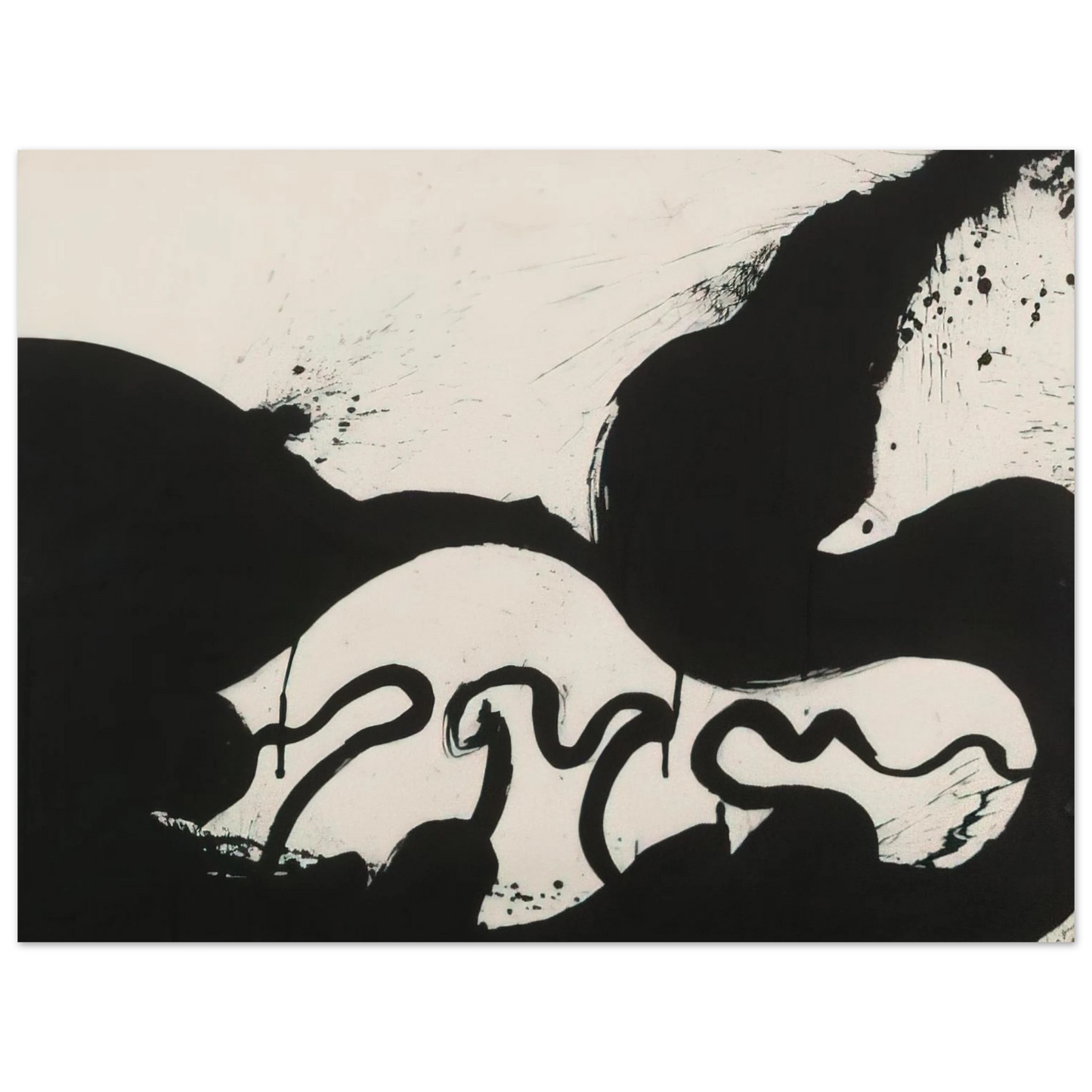 Norman Bluhm - Untitled - 1973 75x100 cm / 30x40inches Fine Art Poster