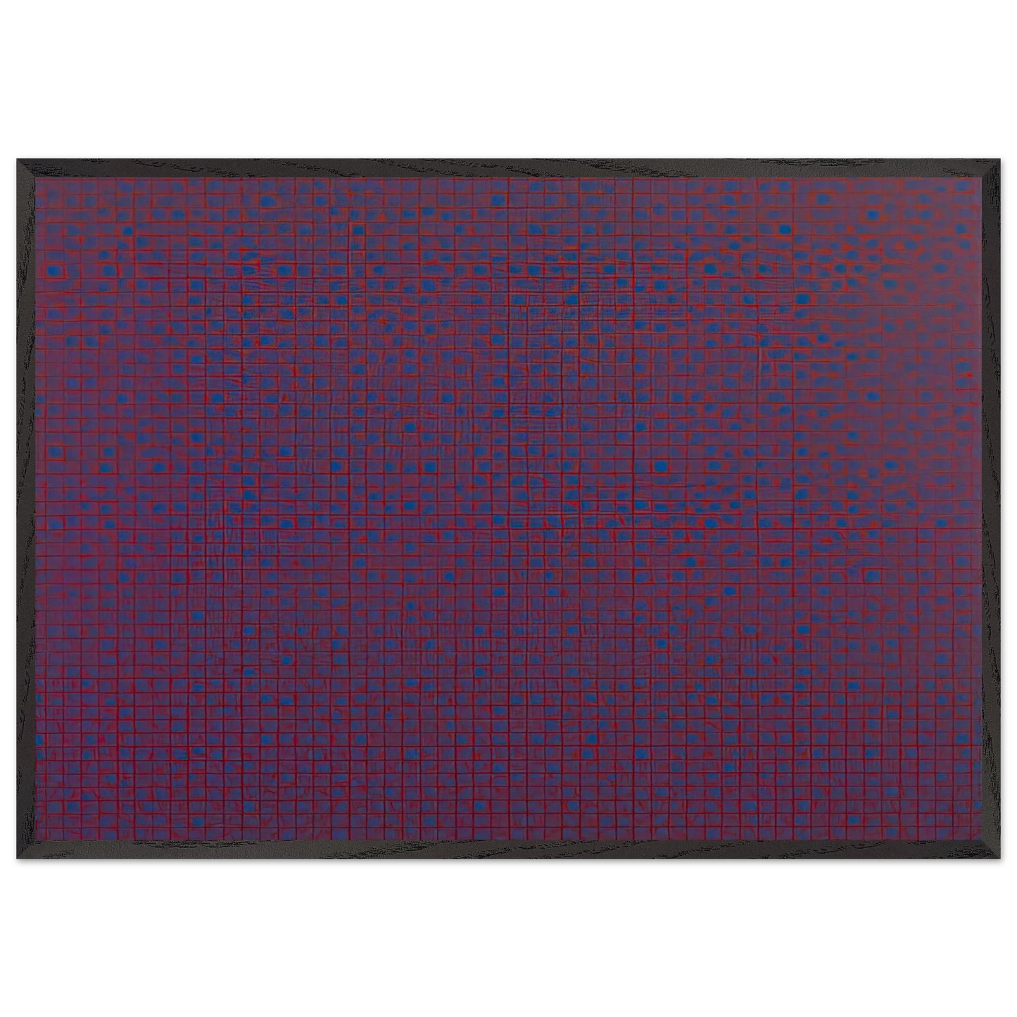 4 trames 225 45 675 90 - 1969 - Francois Morellet 70x100 cm / 28x40 inches Framed Art Print – Black Wooden Frame