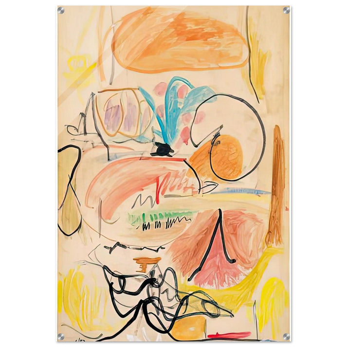 Window Shade No. 1, 1952- - Helen Frankenthaler Acrylic Print - 70x100 cm / 28x40″ inches