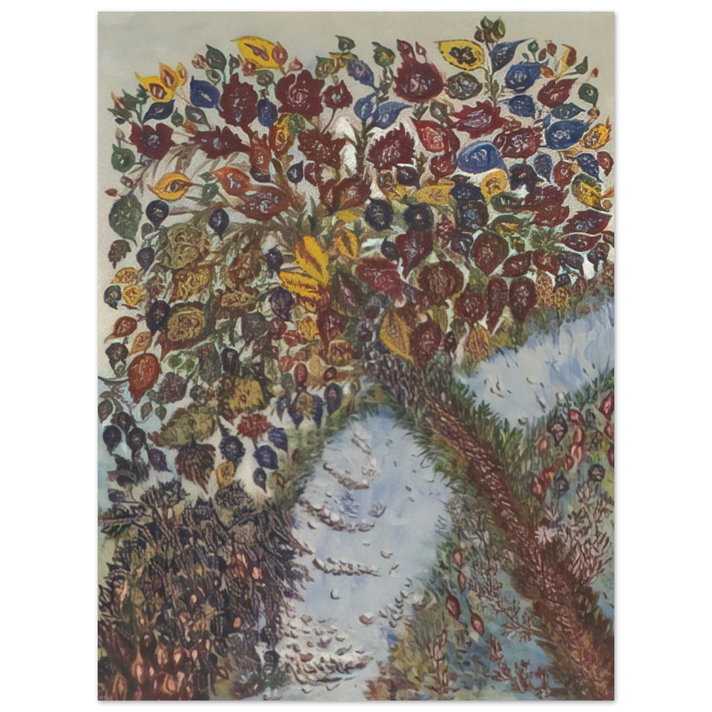 Seraphine Louis - Tree or Paradise - 1925 75x100 cm / 30x40inches Fine Art Poster