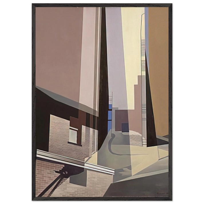 New England Irrelevancies - 1953 - Charles Sheeler 70x100 cm / 28x40 inches Framed Art Print – Black Wooden Frame