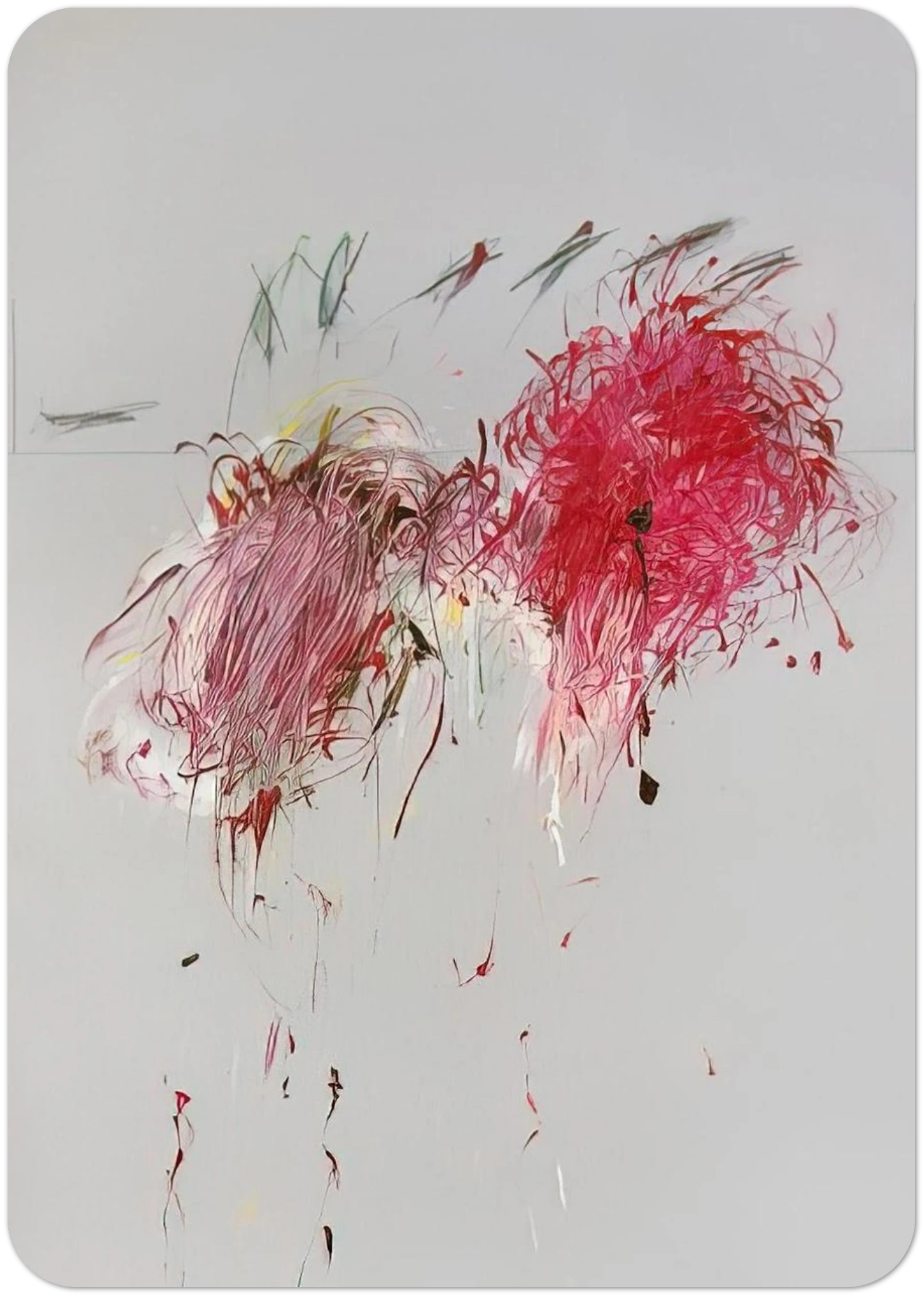 Nine Discourses on Commodus, , Part VII By Cy Twombly Pack of 10 Post Cards | Cy Twombly Post Cards | A6 (10.5 x 14.8 cm) - 4.1 x 5.8 inches