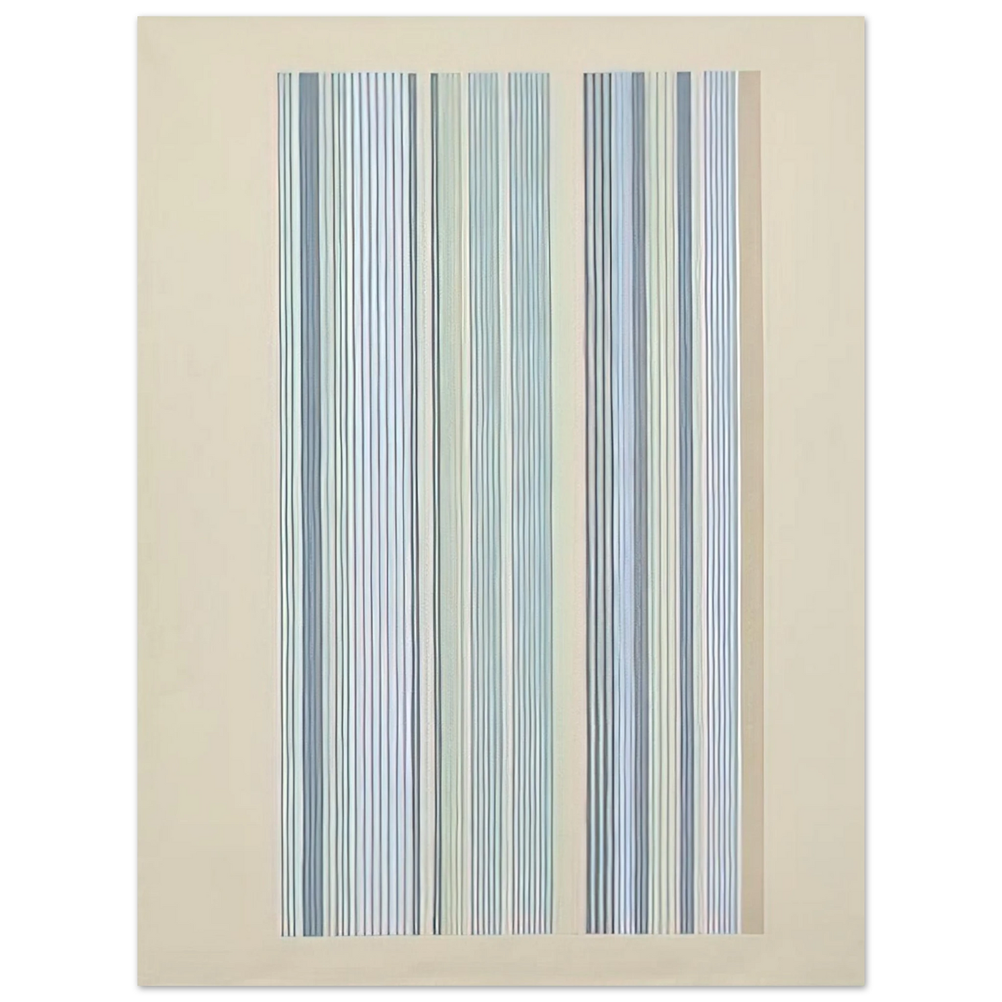 Gene Davis - Blue Bird - 1978 75x100 cm / 30x40inches Fine Art Poster