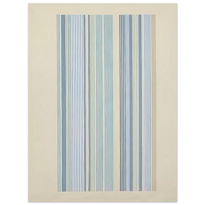 Gene Davis - Blue Bird - 1978 75x100 cm / 30x40inches Fine Art Poster