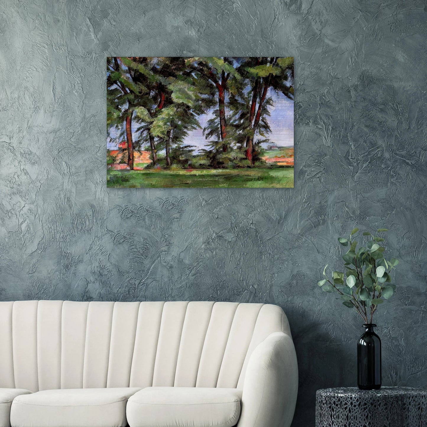 Tall Trees at the Jas de Bouffan - Paul Cézanne Brushed Aluminum Print - 70x100 cm / 28x40 inches | Paul Cézanne Aluminum Print | Paul Cézanne Prints