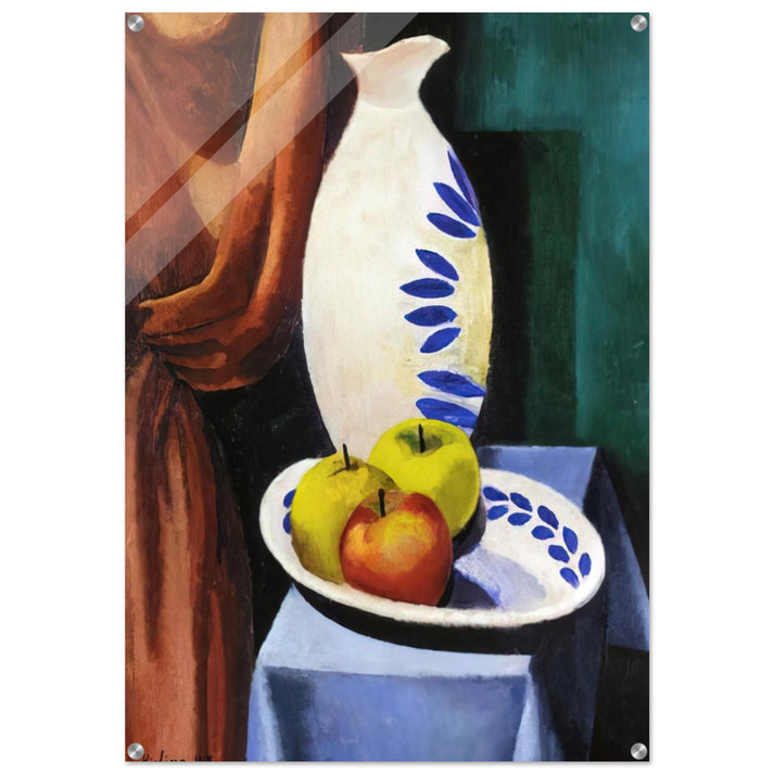 STILL LIFE WITH WHITE PITCHER 1917 - Moise Kisling Acrylic Print - 70x100 cm / 28x40″ inches | Moise Kisling Wall Art | Moise Kisling Prints