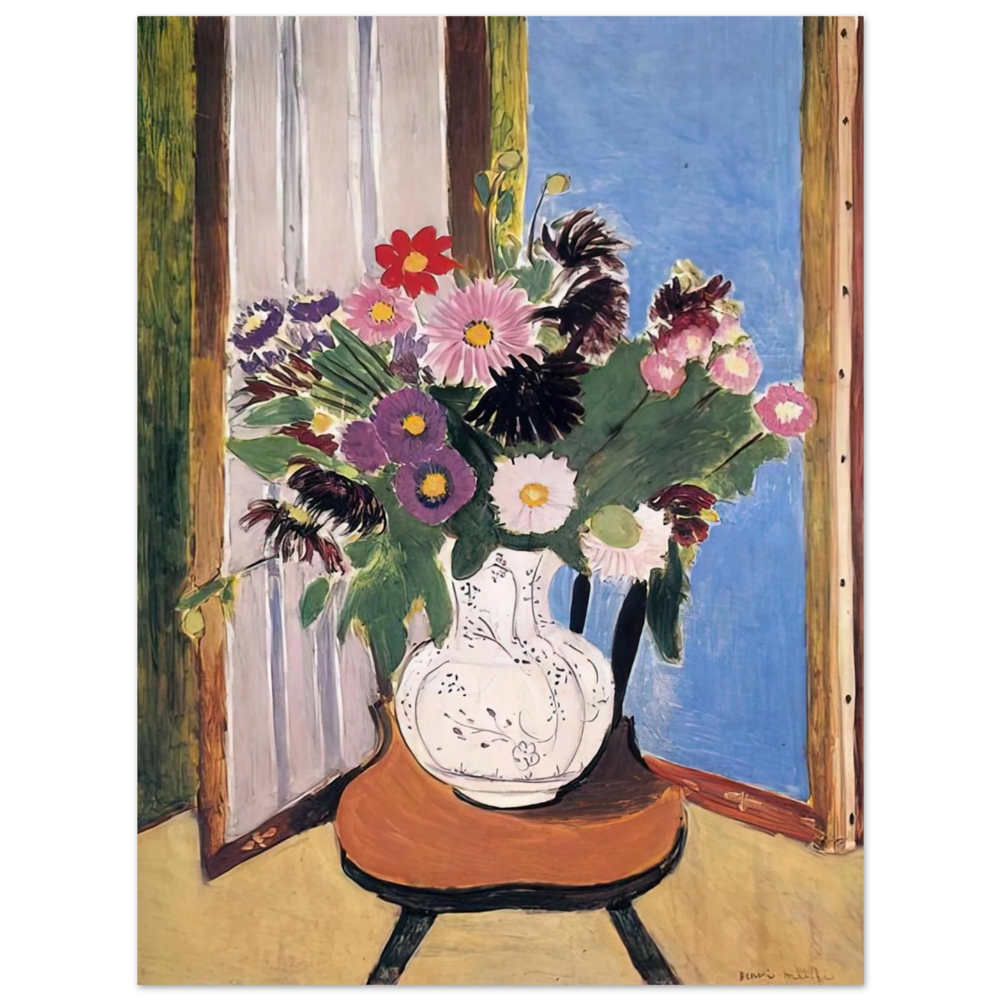 Henri Matisse - DAISIES 1919 75x100 cm / 30x40inches Fine Art Poster