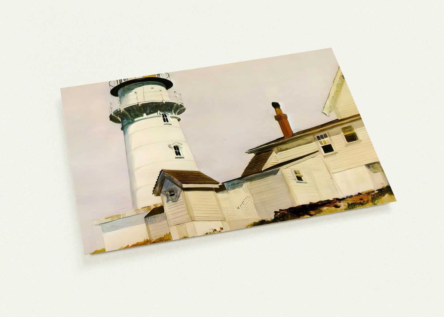 Light at Two lights By Edward Hopper Pack of 10 Post Cards | Edward Hopper Post Cards | A6 (10.5 x 14.8 cm) - 4.1 x 5.8 inches