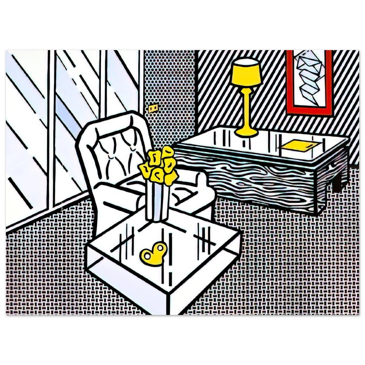Roy Lichtenstein - THE DEN 1990 75x100 cm / 30x40inches Fine Art Poster