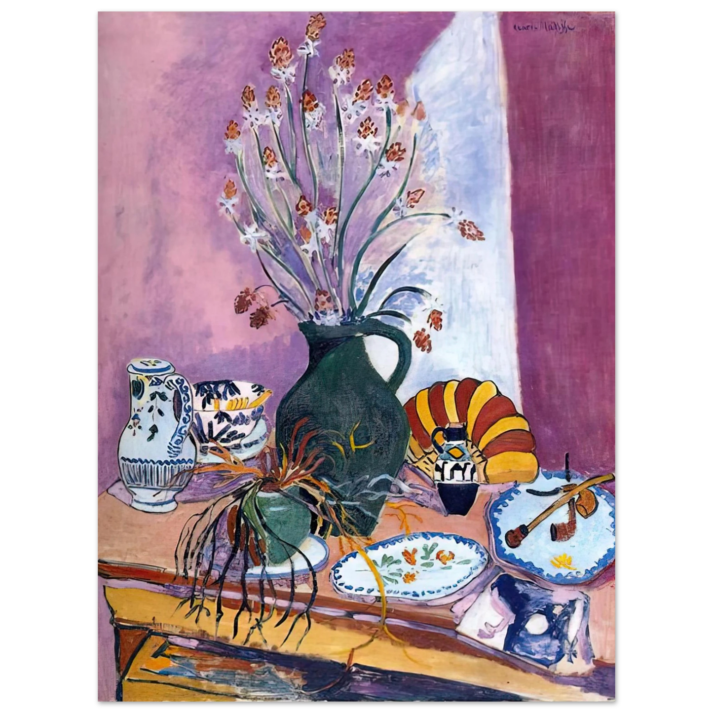 Henri Matisse - STILL LIFE WITH FLOWERS 75x100 cm / 30x40inches Fine Art Poster