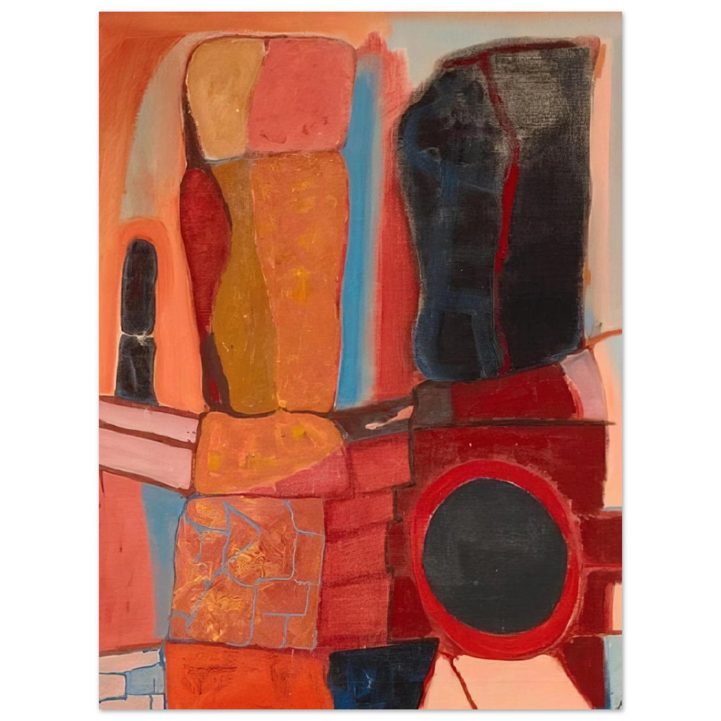 John Ferren - Rock Totems - 1948 75x100 cm / 30x40inches Fine Art Poster