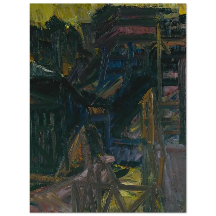Frank Auerbach - TO THE STUDIOS 1980 75x100 cm / 30x40inches Fine Art Poster