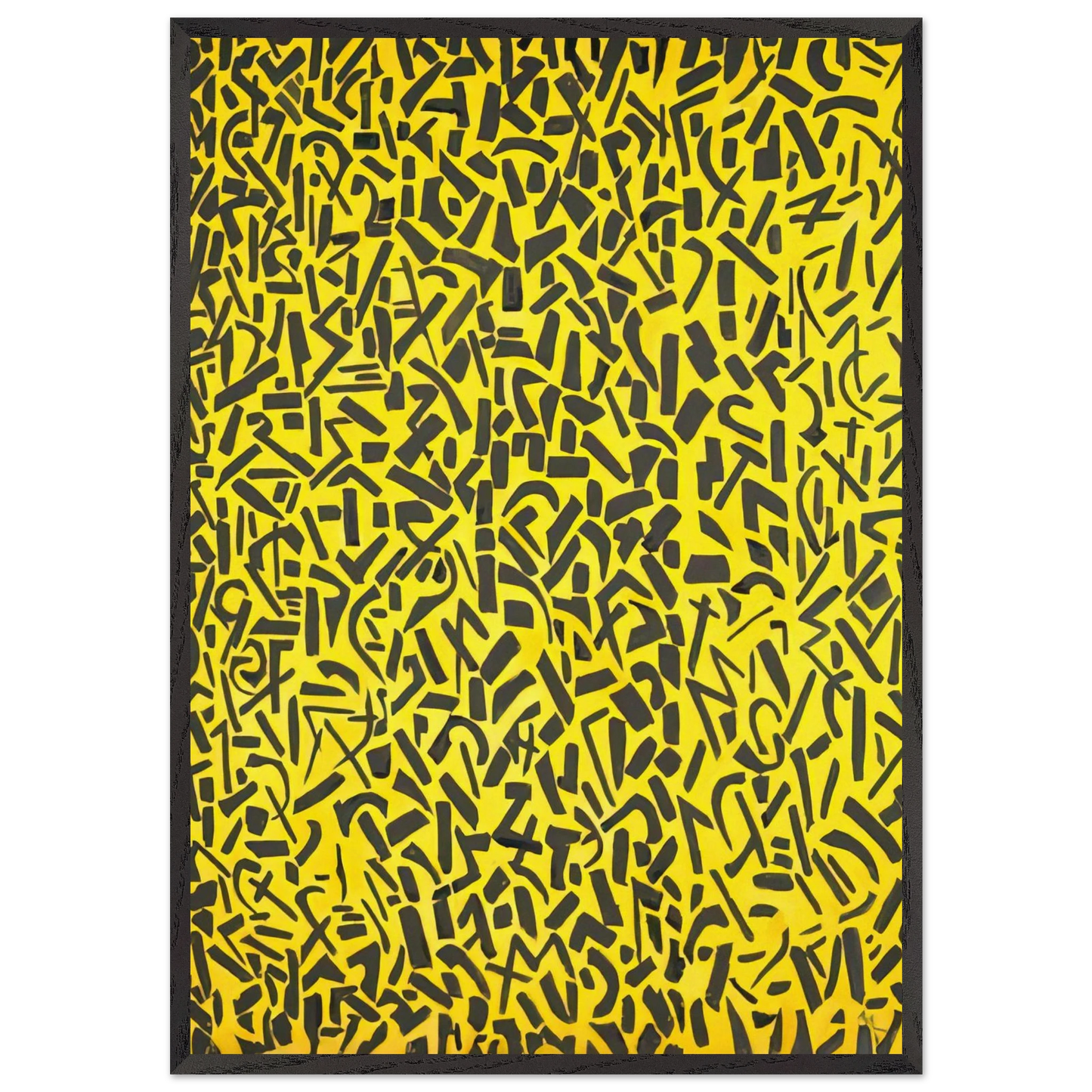 ORIENTAL GARDEN CONCERTO 1976 - Alma Woodsey Thomas 70x100 cm / 28x40 inches Framed Art Print – Black Wooden Frame