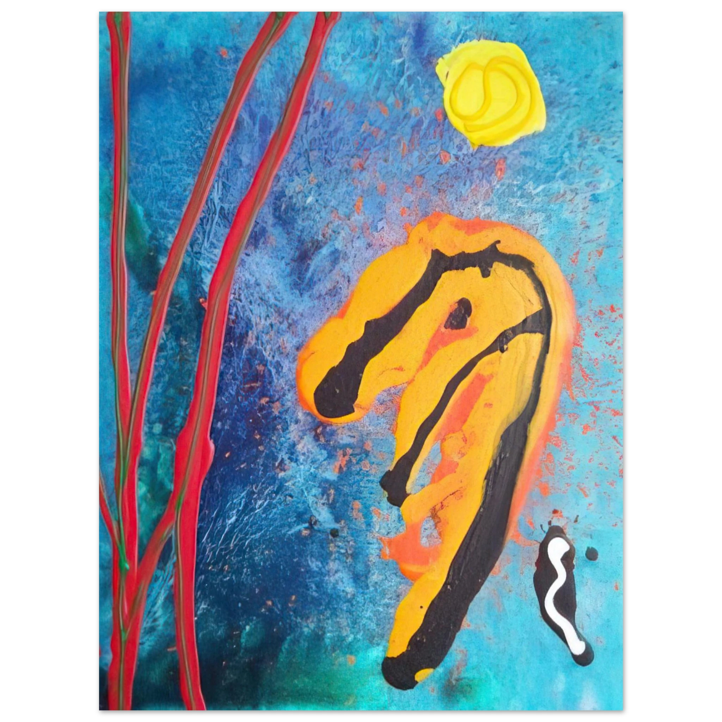 John Hoyland - Sky Ritual - 2002 75x100 cm / 30x40inches Fine Art Poster