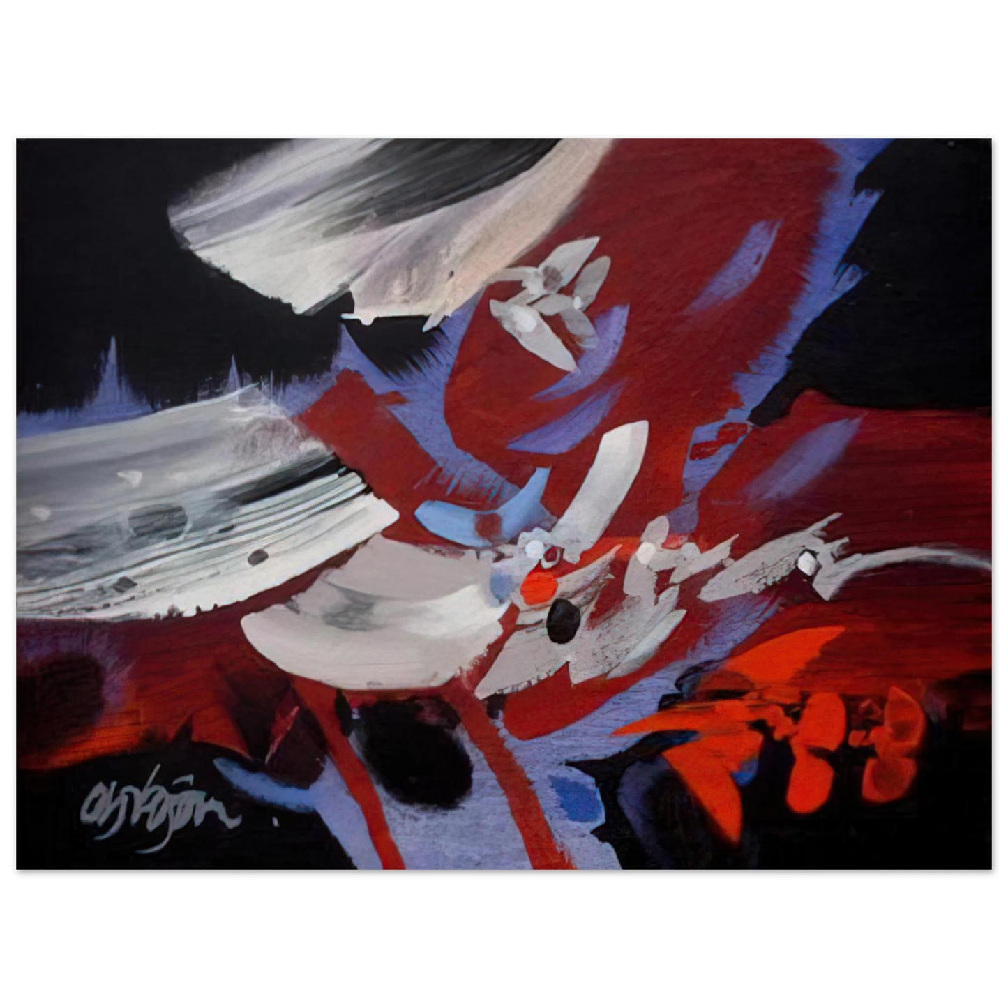 Alejandro Obregon - VIENTOS 1989 75x100 cm / 30x40inches Fine Art Poster