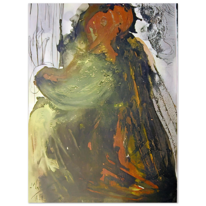 Salvador Dali - PLANCTUS DAVID IN MORTEM SAUL 1967 75x100 cm / 30x40inches Fine Art Poster