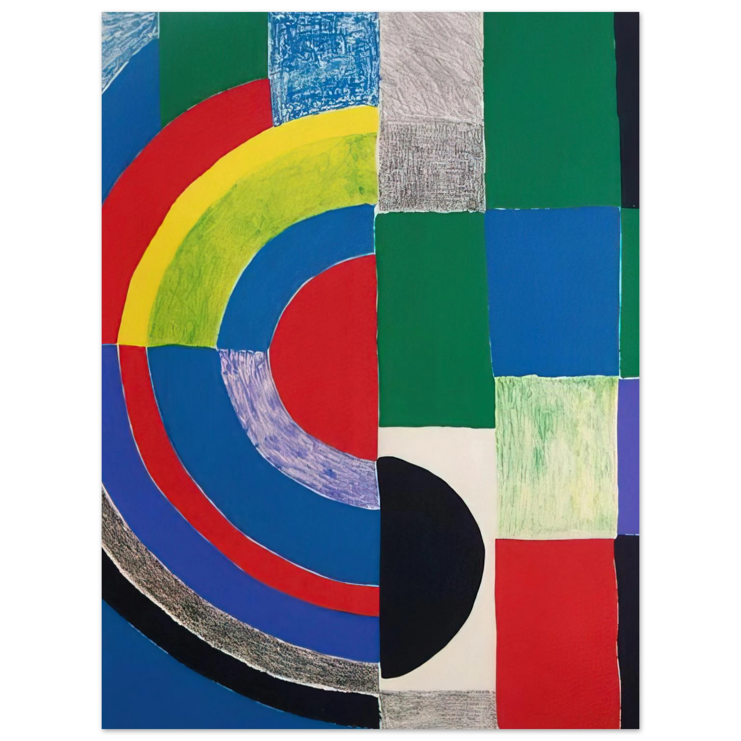 Sonia Delaunay - COLOR RHYTHMS 75x100 cm / 30x40inches Fine Art Poster