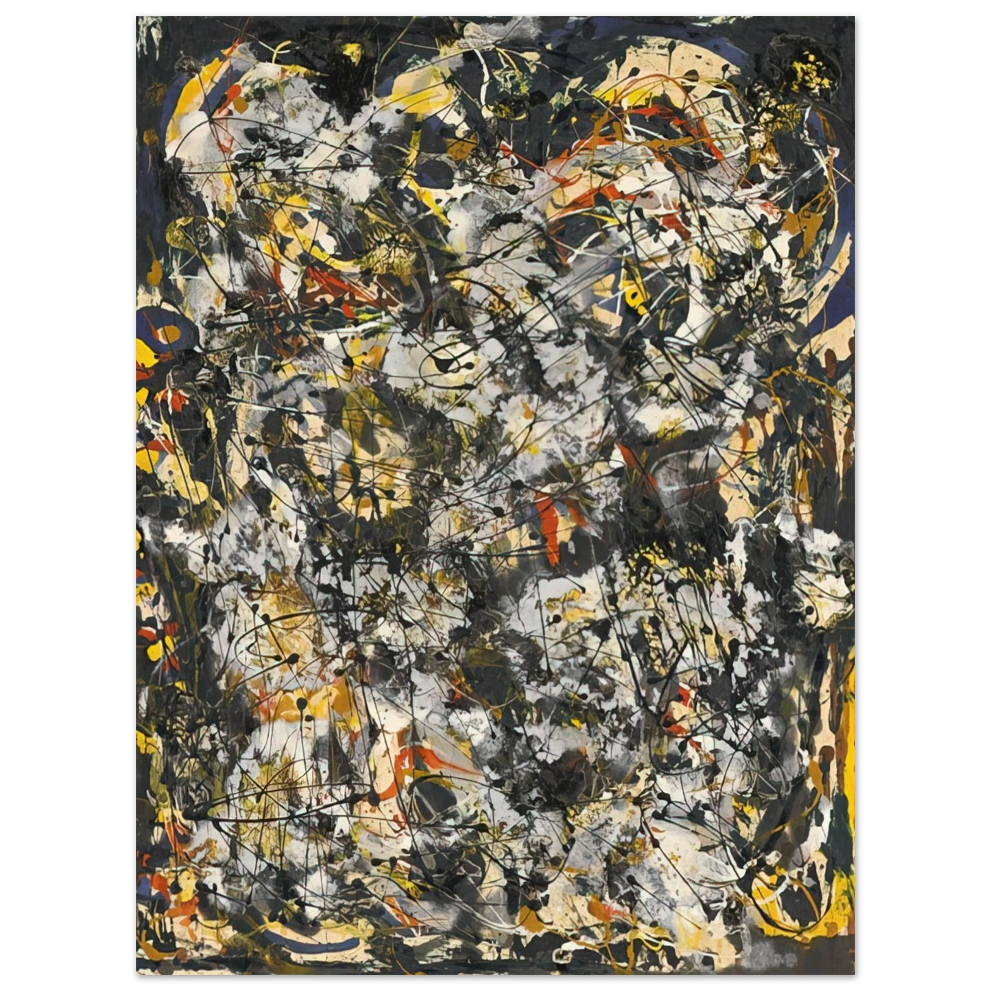 Jackson Pollock - NUMBER 4 1951 75x100 cm / 30x40inches Fine Art Poster