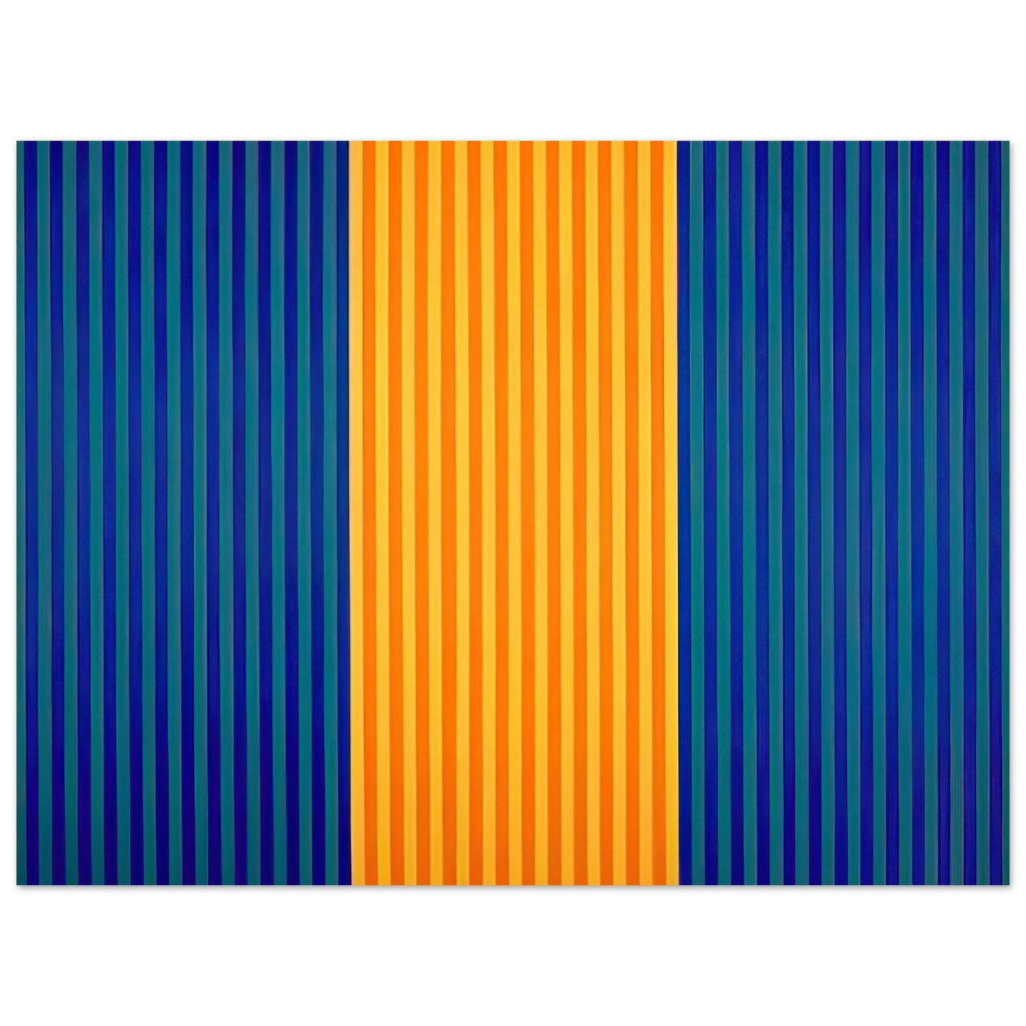 Gene Davis - Tom's Furnace - 1961 75x100 cm / 30x40inches Fine Art Poster