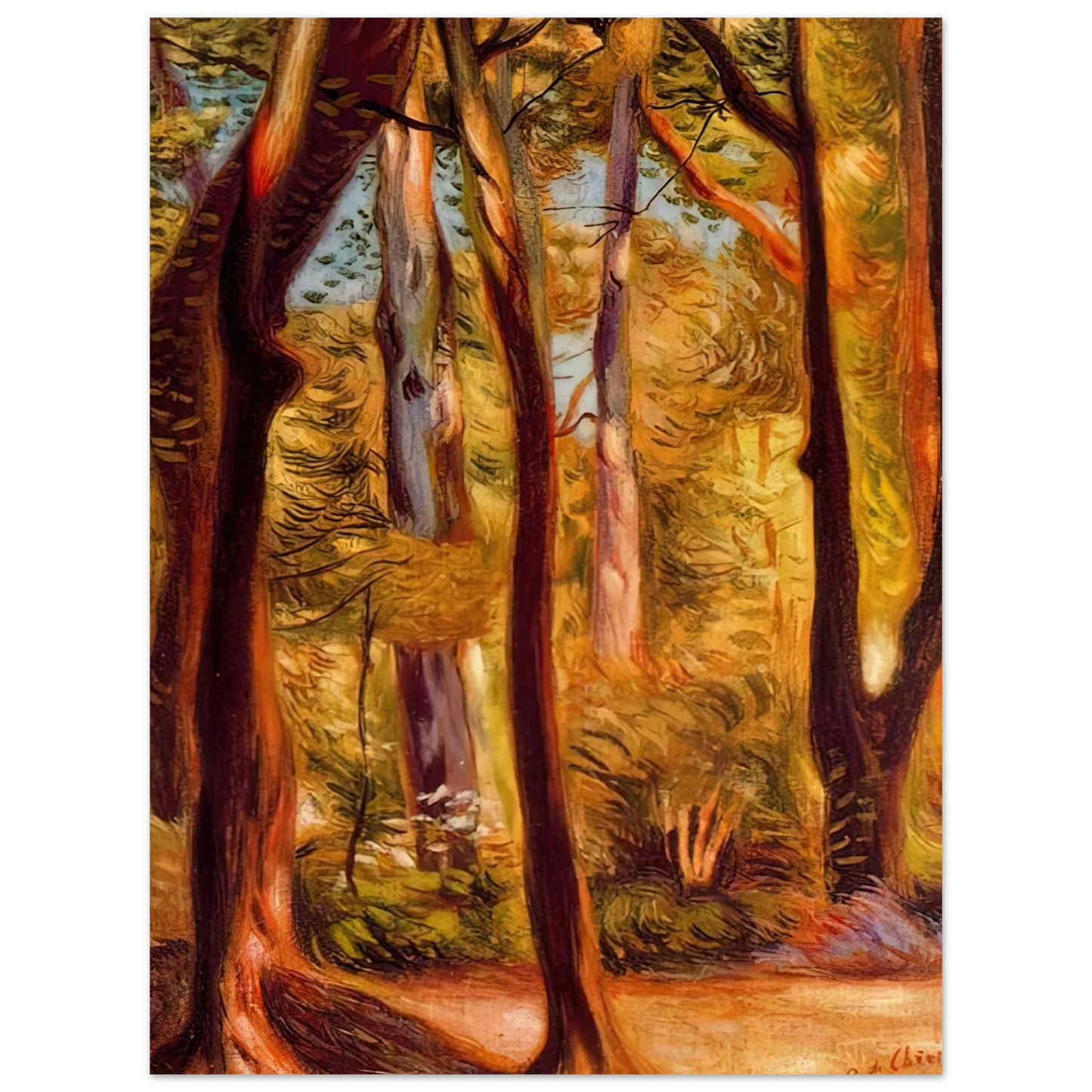 Giorgio de Chirico - LANDSCAPE OF CASCINE 75x100 cm / 30x40inches Fine Art Poster